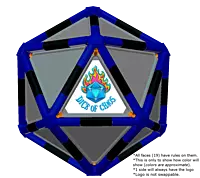 Full Dice - Darts-Blue-Black-LightSlateGray
