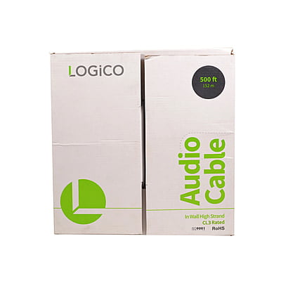 Speaker Wire In Wall 14/2 BC/OFC 500FT White Pull Box Speaker Wire In Wall 14/2 BC/OFC 500FT White Pull Box