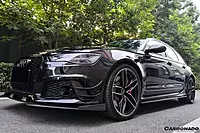 2013–2018 Audi RS6 Avant BS Style Carbon Fiber Front Canards | Aero Enhancements
