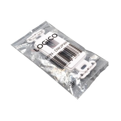 2 Port Decorator Style Wall Plate - White