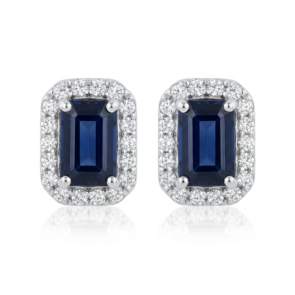14K RECT ZAF CN DI 36RD 0.27CT 2 ZAF 1.08CT