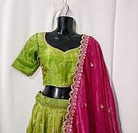 K22: Ready To Ship A Beautiful Designer Embroidery Work Lehenga Set