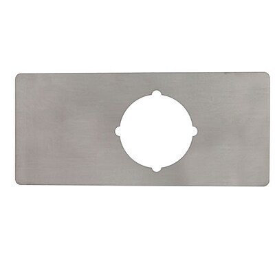 ADI Door Scar Plate to suit 60mm and 70mm Backset Brava Urban and Lockwood 530/930 Locksets, Stainless Steel, Pack of 1