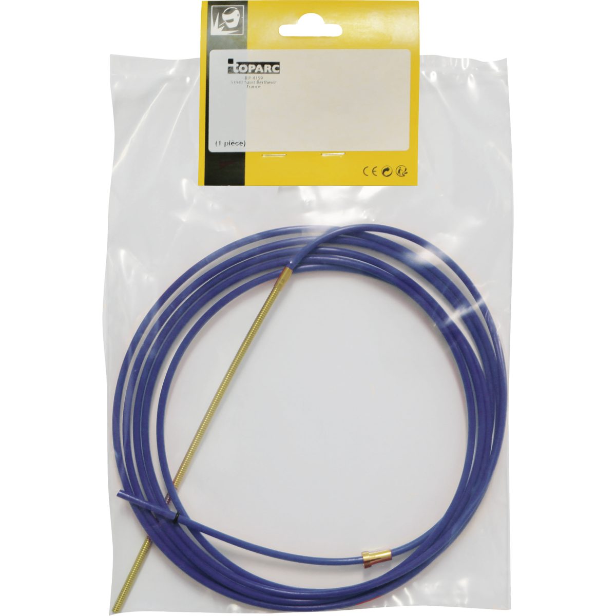 GYS 041578 — Teflon/Brass Liner for Aluminum 0.6/0.8 mm, 3 m (Blue)