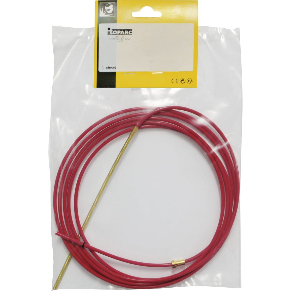 GYS 041585 — Teflon/Brass Liner for Aluminum 1.0/1.2 mm, 3 m (Red) | Pro Spot 50-7001 Equivalent