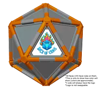 Full Dice - Cornhole (Lawn and Beach Edition)-DarkOrange-LightSlateGray-LightSlateGray