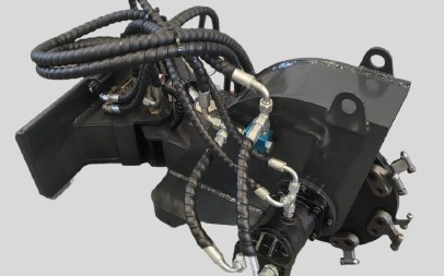 stump grinder with left/right swing