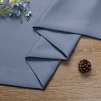 Patin Solid Thermal Window Curtains 2 Panels, Dual Rod Pocket
