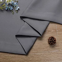Patin Solid Thermal Window Curtains 2 Panels, Dual Rod Pocket