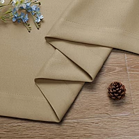 Patin Solid Thermal Window Curtains 2 Panels, Dual Rod Pocket