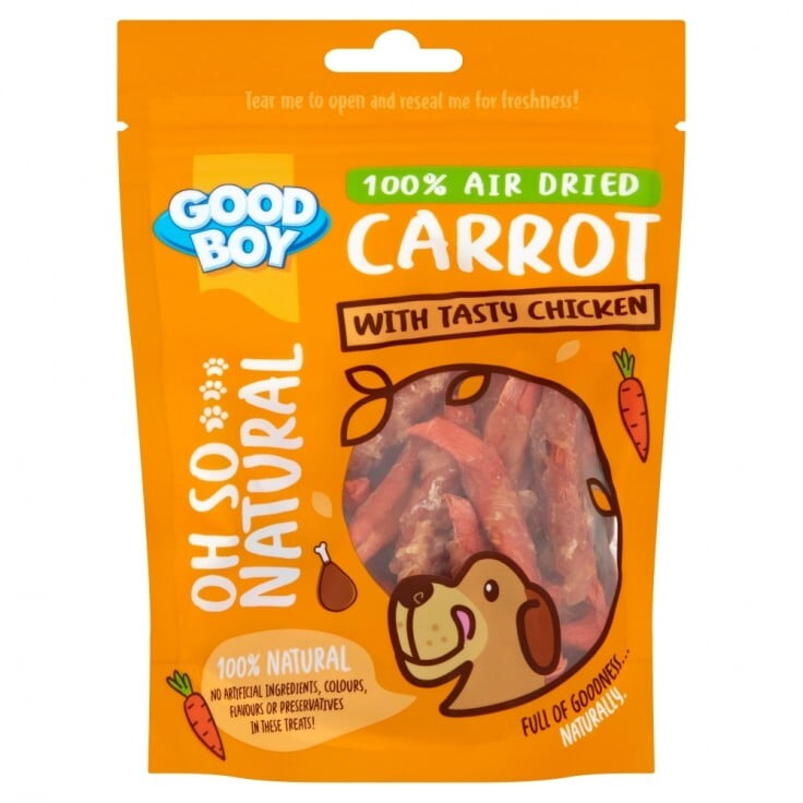 GOODBOY OH SO... NATURAL CARROT WITH TASTY CHICKEN 85G GOODBOY OH SO... NATURAL CARROT WITH TASTY CHICKEN 85G
