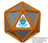 Full Dice - Table Tennis-DarkOrange-DarkOrange-LightSlateGray