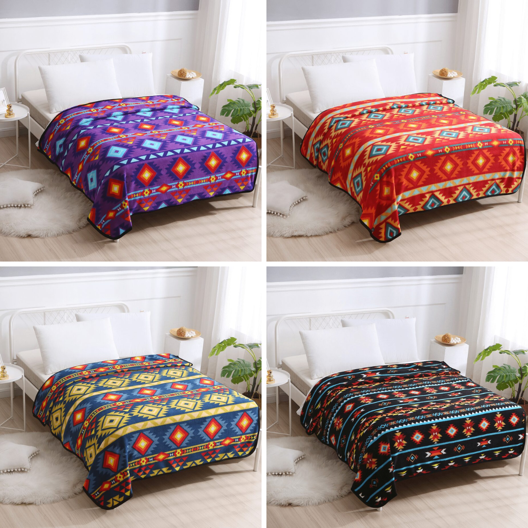 Heavy Polar Fleece Blanket 60x80 7 lakes [0577]