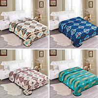 Blanket Fleece Polar Full 60x80 Navajo - New Colors (0581)