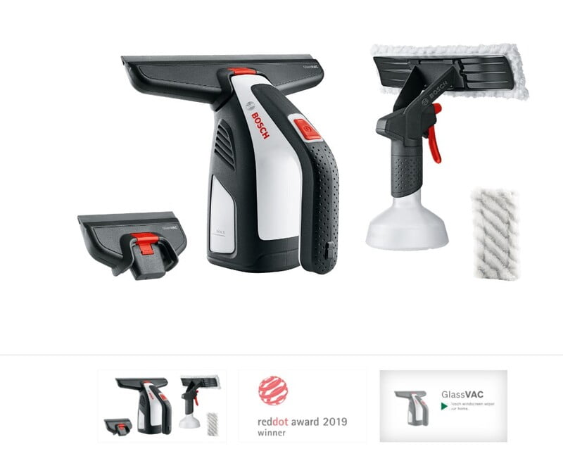 GLASS VAC CORDLESS WINDOW VACCUM(3.6V, 