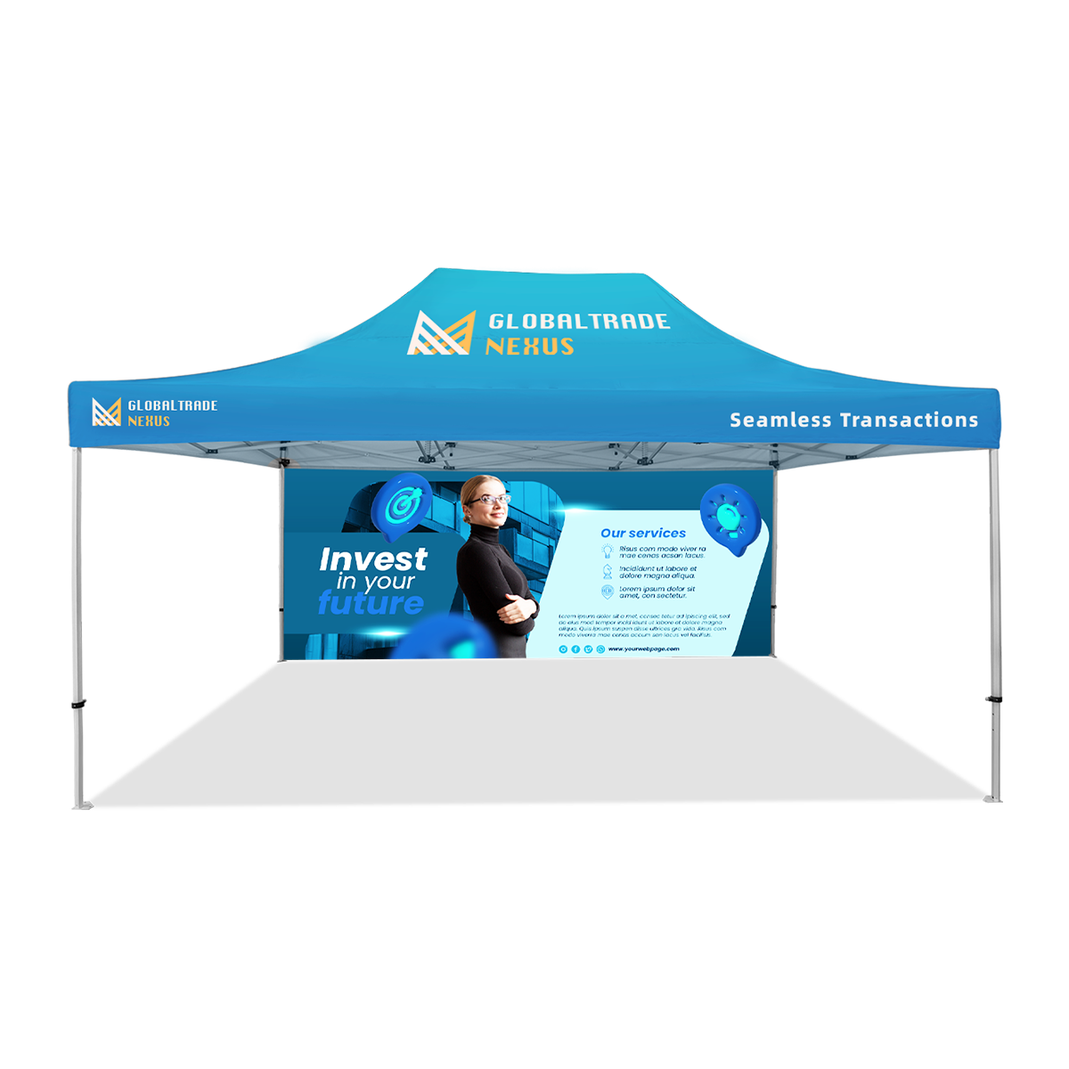 10ft x 20ft Full Wall