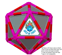 Full Dice - Darts-DeepPink-Red-LightSlateGray