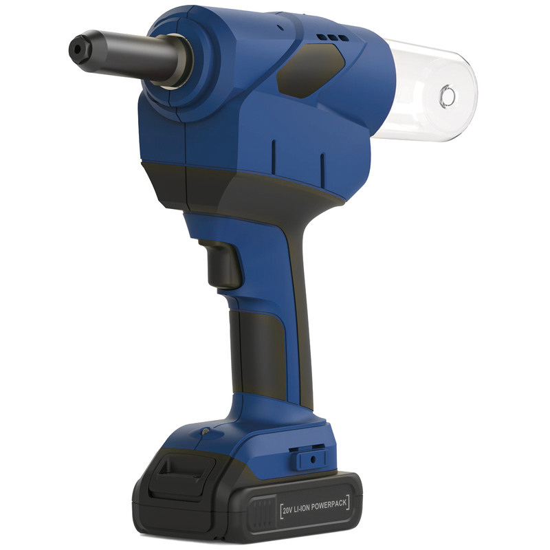 ER20 Battery Powered Blind Rivet Gun | 20,000 N Cordless Riveting Tool