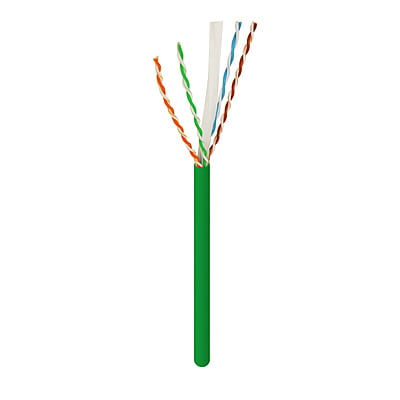 Cat6 UTP Bulk Ethernet Network Cable 550Mhz Pure Copper Riser Green 1000ft Cat6 UTP Bulk Ethernet Network Cable 550Mhz Pure Copper Riser Green 1000ft