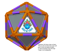Full Dice - Cornhole (Lawn and Beach Edition)-DarkOrange-Purple-LightSlateGray