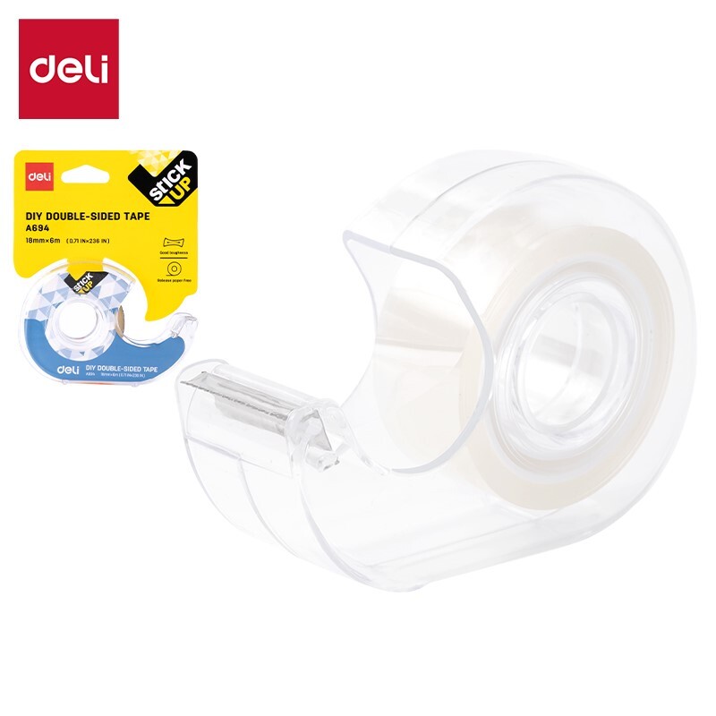 DELI DOUBLE-SIDED TAPE 3/4"x 6m A694
