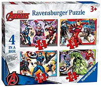 Avengers Assemble 4 in a Box Jigsaw Puzzles