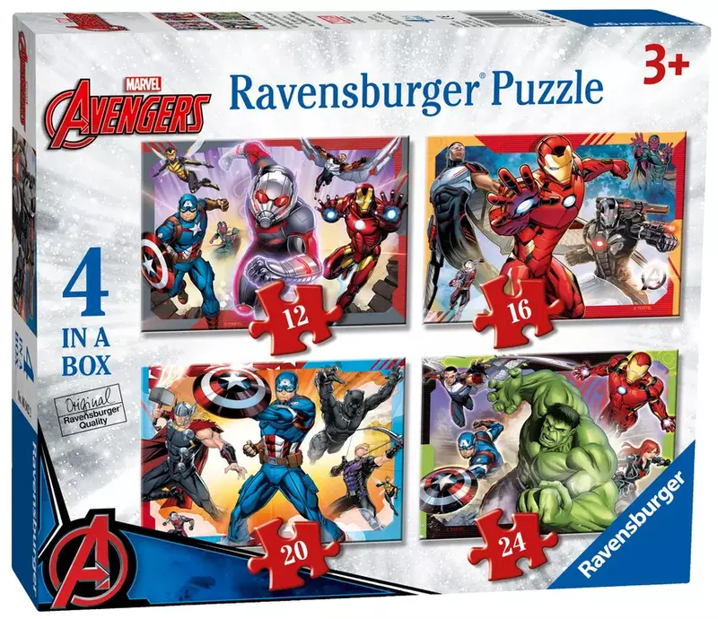 Avengers Assemble 4 in a Box Jigsaw Puzzles