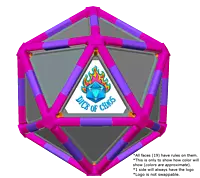 Full Dice - Cornhole (Lawn and Beach Edition)-DeepPink-Purple-LightSlateGray