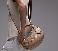 JW PEI Orla weave top handle bag in off white