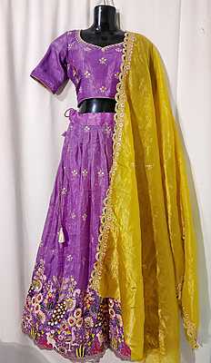 K25: Ready To Ship A Beautiful Designer Embroidery Work Lehenga Set