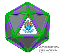 Full Dice - Cornhole (Lawn and Beach Edition)-LimeGreen-Purple-LightSlateGray