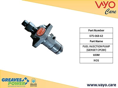 FUEL INJECTION PUMP (GENSET CPCBII) - 075-068-62 - GREAVES