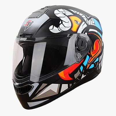 STEELBIRD SBA-7 BIRDIE MATT BLACK/GREY C/V (L)