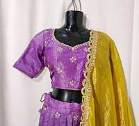 K25: Ready To Ship A Beautiful Designer Embroidery Work Lehenga Set