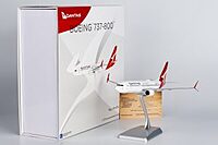 Qantas 737-800 with scimitar winglets; new colors