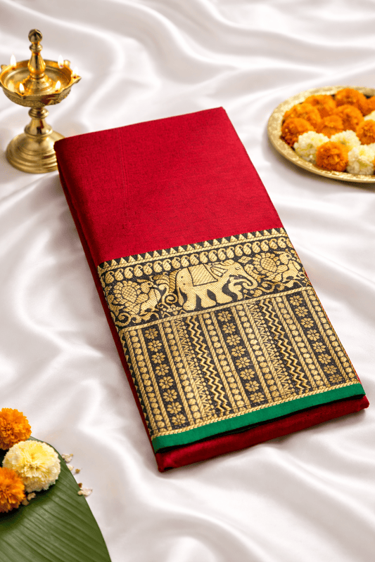 Narayanapet Saree - Red