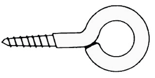 SS eye screws 28 x 3 mm Blister packaging 10 pcs.