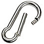 Carabiner hook with flush closure AISI 316 12 mm
