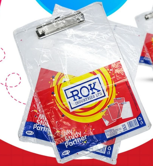 CLIPBOARD CLEAR PLASTIC A4 - ROK / WP-1