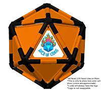 Full Dice - Cornhole (Lawn and Beach Edition)-Black-DarkOrange-DarkOrange