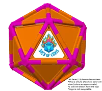 Full Dice - Disc Golf-DeepPink-DarkOrange-DarkOrange