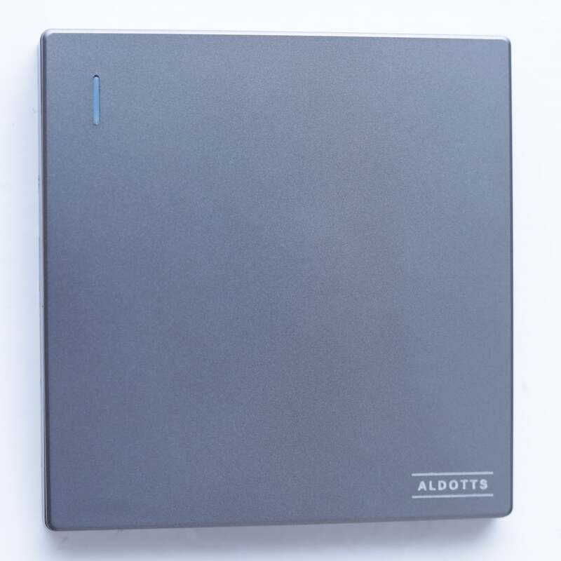 1 Gang 2 Way Push Button Wall Switch - Grey