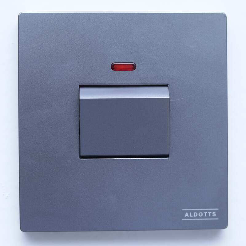 45A Dp Switch With Neon - Grey