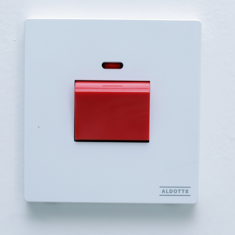 45A Dp Switch With Neon - White