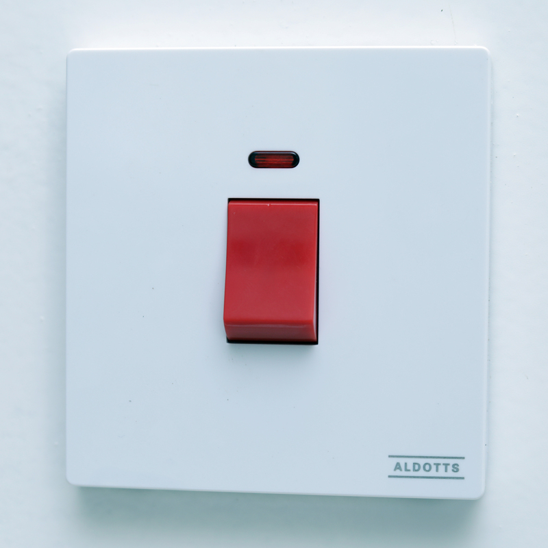 25A Double Pole Switch Socket With Neon - White