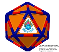 Full Dice - Cornhole (Lawn and Beach Edition)-Blue-Red-DarkOrange