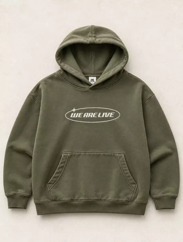 We Are Live Faded Hoodie