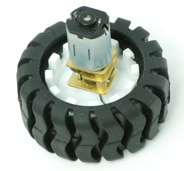 Gear Motor and wheel (Metal)