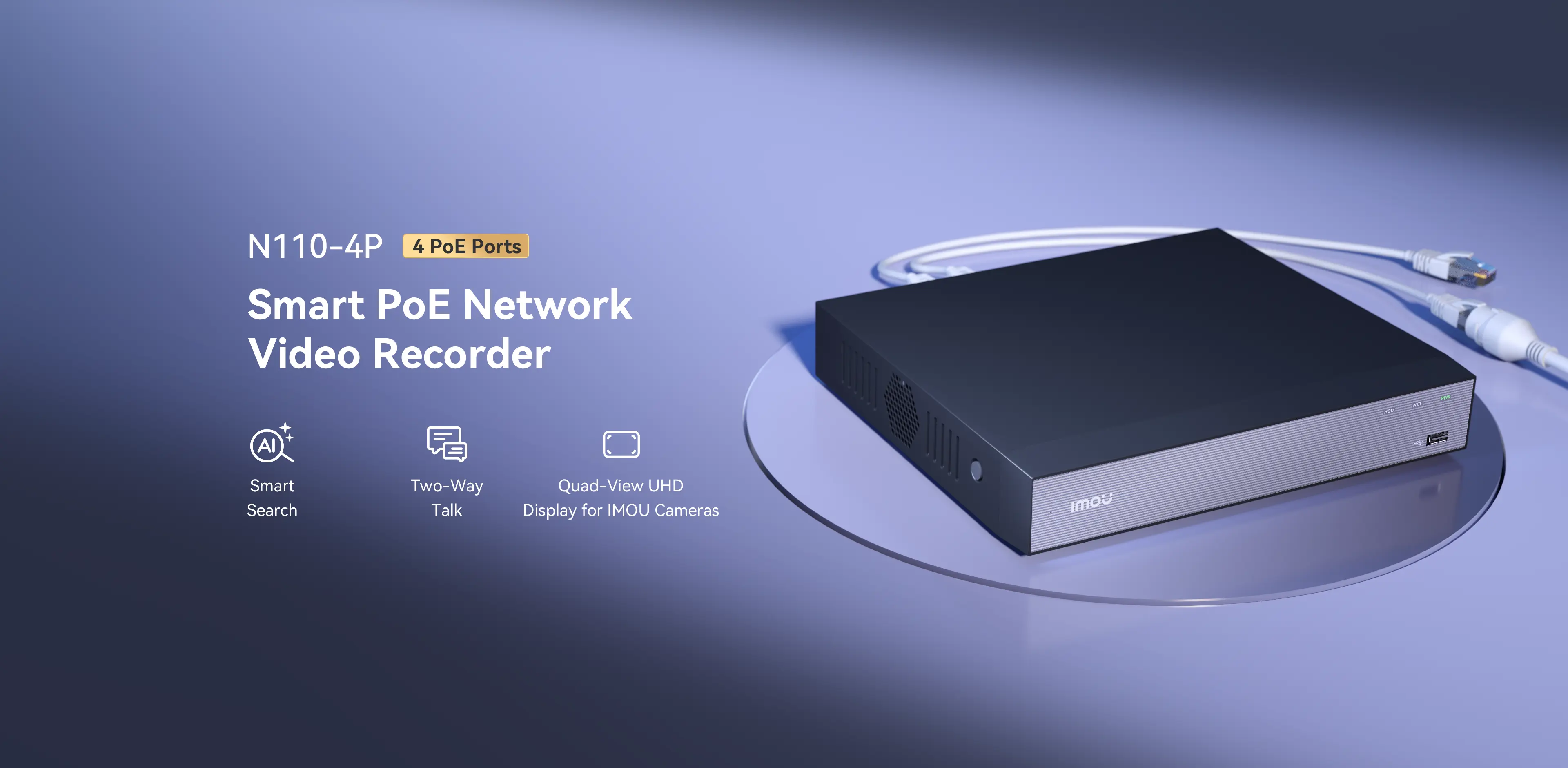 N110-4P 10ch 4-PoE Port IP NVR