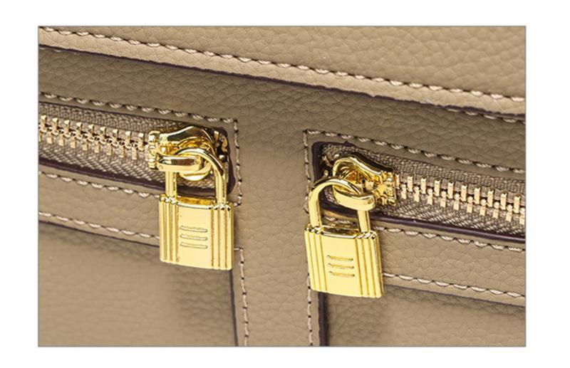 COCIO  CLASSIC KELLY STYLE BAG ELEPHANT GRAY